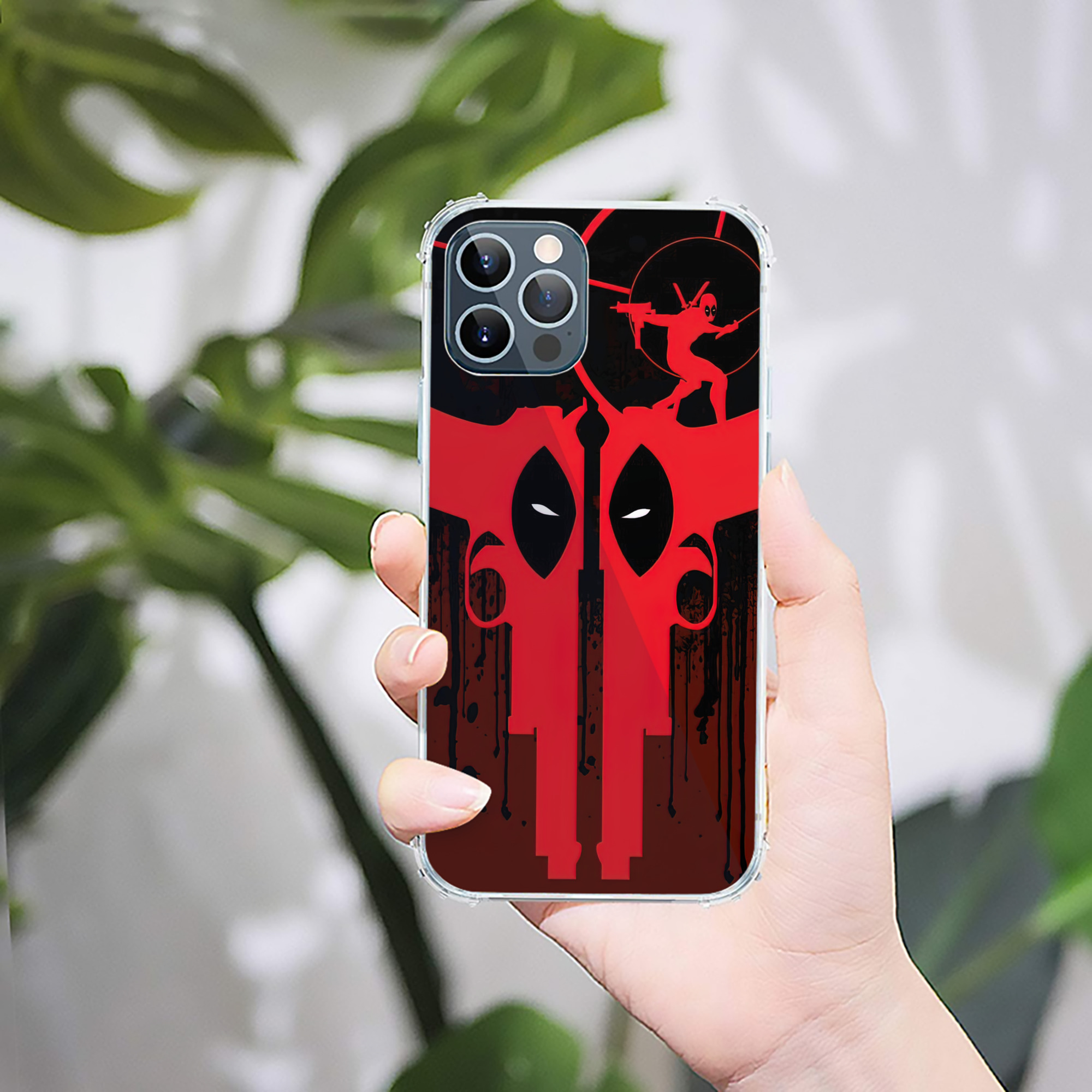 （画像用） Deadpool デッドプール 【iPhone 12シリーズ対応】透明スマホケース（クリアソフトケース）